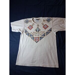 Vintage Screen Stars Best Southwestern Graphic T-Shirt White Single Stitch Small
